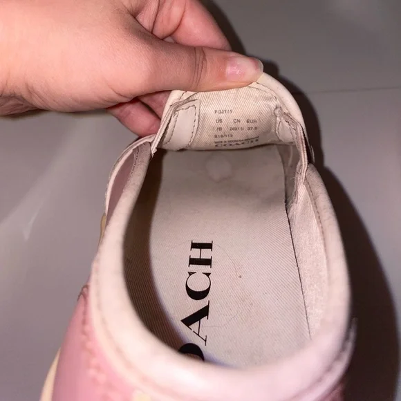 Coach Pink Slip-On Sneakers - Picture 3 of 3